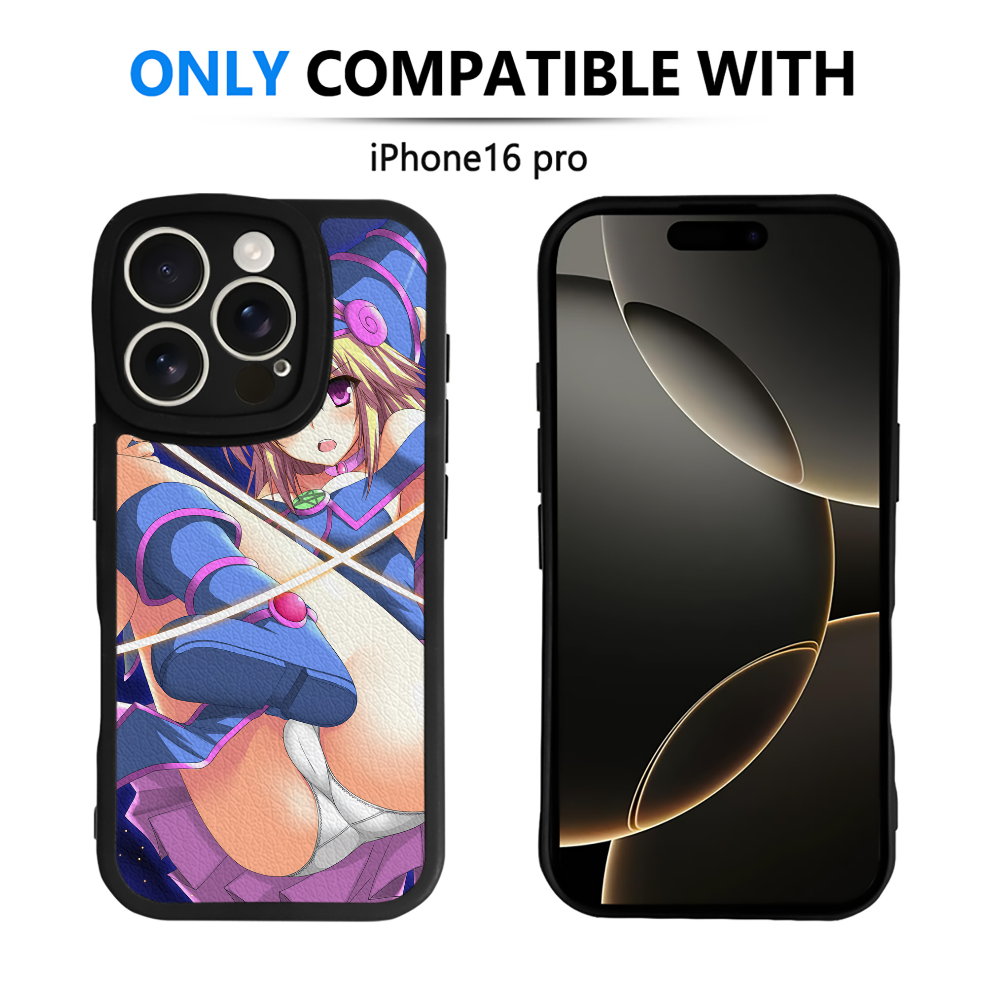 （画像用） 遊☆戯☆王 Yu-Gi-Oh! 【iPhone 16シリーズ対応】シリコンスマホケース（レザー調） 材質：シリコン